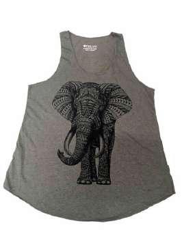 Elefante tribal gris