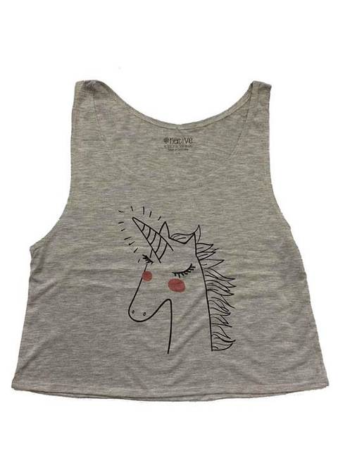 Unicornio mofletes gris