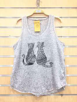 Gatos tribales gris