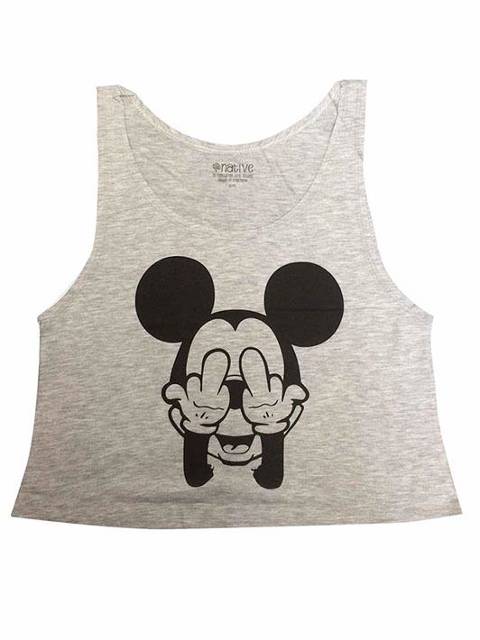 Mickey peineta gris